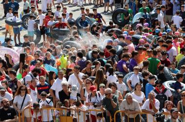 Fotos del cohete de fiestas de Estella