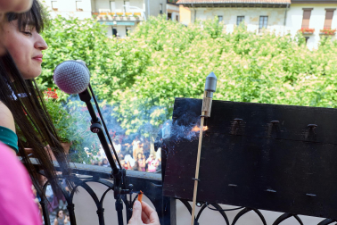 Foto del chupinazo de las fiestas de Etxarri Aranatz 2026