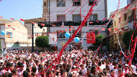 Fotos del cohete de fiestas de Arguedas