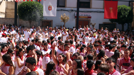 Fotos del cohete de fiestas de Arguedas