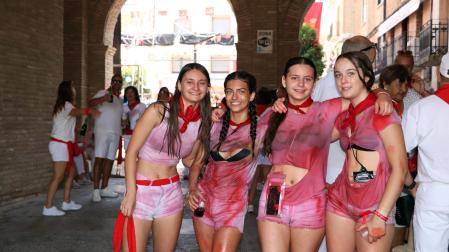Fotos del cohete de fiestas de Arguedas
