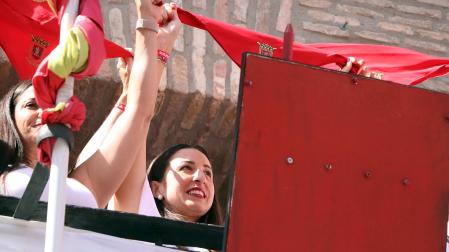 Fotos del cohete de fiestas de Arguedas