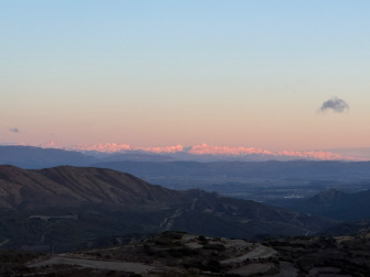 Amaneceres y atardeceres desde uno de los comedores del Mesón las Torres