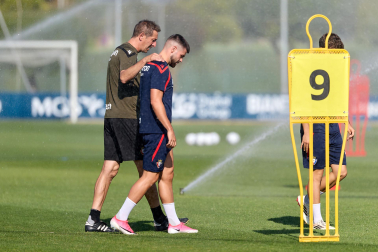 Foto del entrenamiento de Osasuna del 4 de agosto