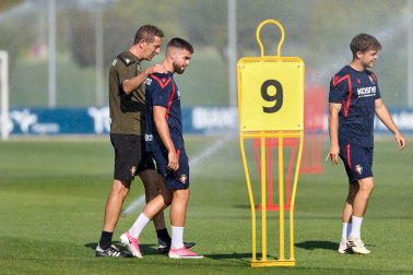 Foto del entrenamiento de Osasuna del 4 de agosto