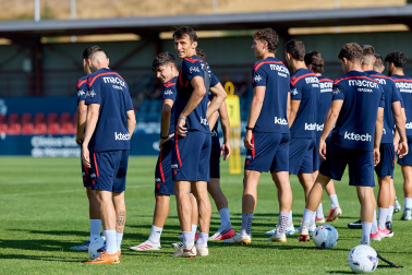 Foto del entrenamiento de Osasuna del 4 de agosto