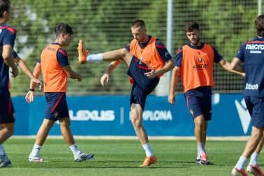 Foto del entrenamiento de Osasuna del 4 de agosto