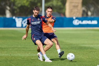 Foto del entrenamiento de Osasuna del 4 de agosto