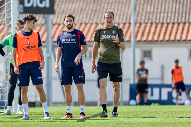 Foto del entrenamiento de Osasuna del 4 de agosto