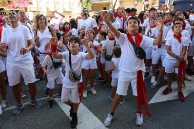 Fotos del inicio de las fiestas patronales de San Martín de Unx