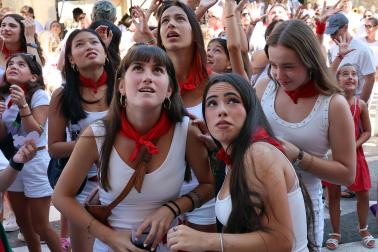 Fotos del inicio de las fiestas patronales de San Martín de Unx
