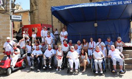 Fotos del inicio de las fiestas patronales de San Martín de Unx