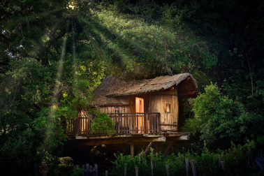 Cabaña en un árbol donde pasar una noche especial en Navarra