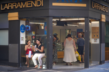 Bajada de ventas en heladerías de Pamplona por el intenso calor