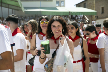 Fotos del cohete de fiestas de Larraga