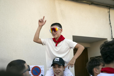 Fotos del cohete de fiestas de Larraga