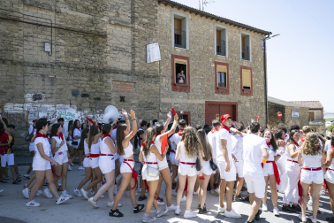Fotos del cohete de fiestas de Larraga