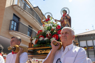 Fotos de la procesión de Fustiñana en honor a los patrones Justo y Pastor