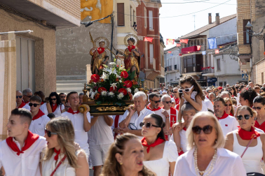 Fotos de la procesión de Fustiñana en honor a los patrones Justo y Pastor