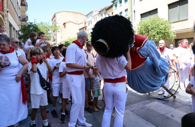 Fotos de la despedida de gigantes de fiestas de Estella