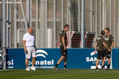Fotos de la última sesión de Osasuna antes de medirse en EL Sadar al Al-Ain