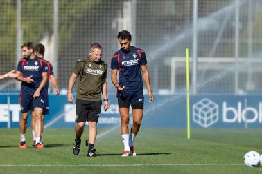 Fotos de la última sesión de Osasuna antes de medirse en EL Sadar al Al-Ain