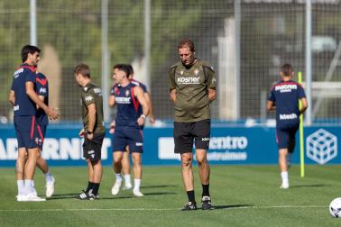 Fotos de la última sesión de Osasuna antes de medirse en EL Sadar al Al-Ain