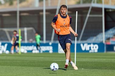 Fotos de la última sesión de Osasuna antes de medirse en EL Sadar al Al-Ain
