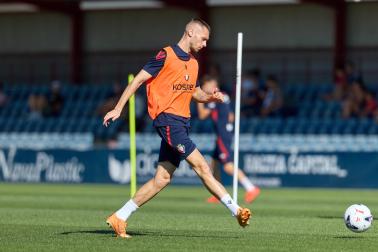 Fotos de la última sesión de Osasuna antes de medirse en EL Sadar al Al-Ain