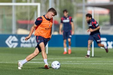 Fotos de la última sesión de Osasuna antes de medirse en EL Sadar al Al-Ain