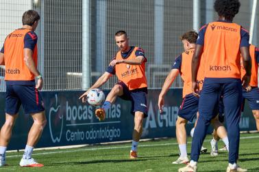 Fotos de la última sesión de Osasuna antes de medirse en EL Sadar al Al-Ain