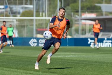 Fotos de la última sesión de Osasuna antes de medirse en EL Sadar al Al-Ain