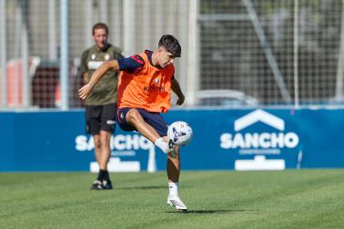 Fotos de la última sesión de Osasuna antes de medirse en EL Sadar al Al-Ain