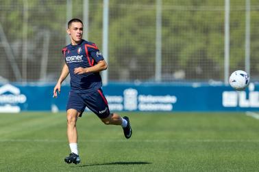 Fotos de la última sesión de Osasuna antes de medirse en EL Sadar al Al-Ain