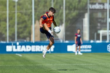 Fotos de la última sesión de Osasuna antes de medirse en EL Sadar al Al-Ain