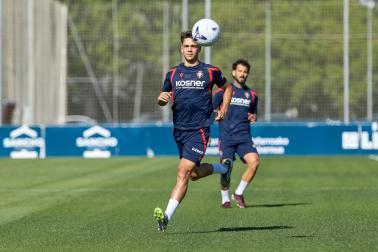 Fotos de la última sesión de Osasuna antes de medirse en EL Sadar al Al-Ain