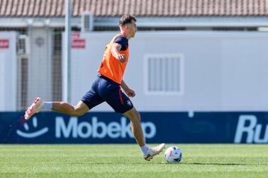 Fotos de la última sesión de Osasuna antes de medirse en EL Sadar al Al-Ain