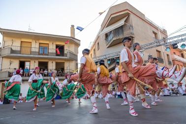 Fotos del paloteado de las fiestas de Fustiñana