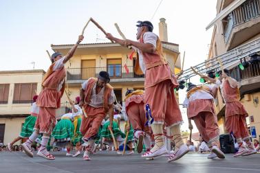 Fotos del paloteado de las fiestas de Fustiñana