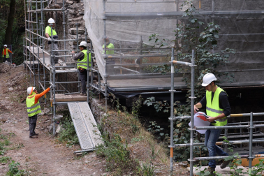 Fotos de las obras de reforma de la fábrica de armas de Eugi
