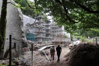 Fotos de las obras de reforma de la fábrica de armas de Eugi