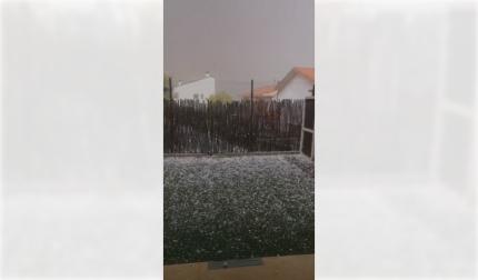 Vídeo de la granizada de este domingo en Beriain
