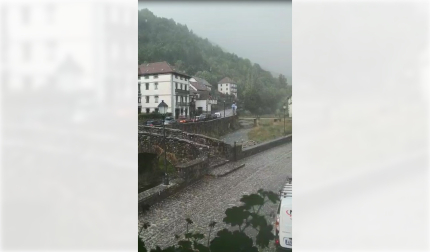 Vídeo de la granizada de este domingo en Ochagavía