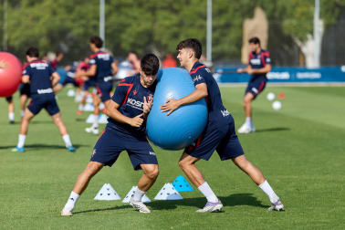 Foto del entrenamiento de Osasuna de este 11 de agosto