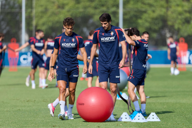 Foto del entrenamiento de Osasuna de este 11 de agosto