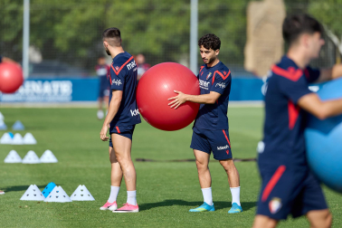 Foto del entrenamiento de Osasuna de este 11 de agosto
