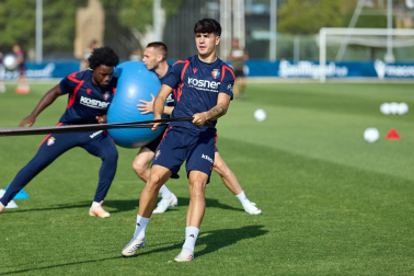Foto del entrenamiento de Osasuna de este 11 de agosto