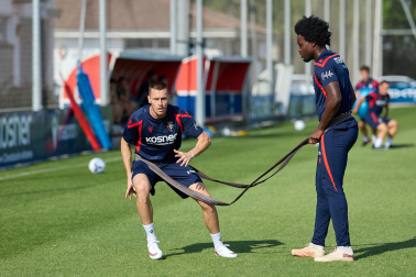 Foto del entrenamiento de Osasuna de este 11 de agosto