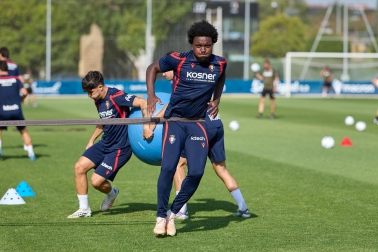 Foto del entrenamiento de Osasuna de este 11 de agosto