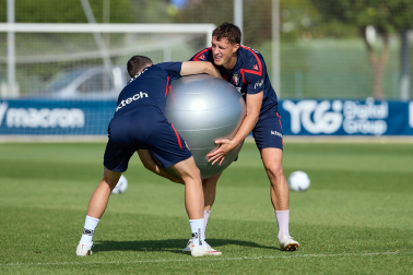 Foto del entrenamiento de Osasuna de este 11 de agosto